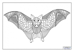 Mindfulness Colouring - Bat
