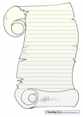 Scroll Paper Template - Lined