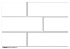 Comic Strip Template, Comic Book Paper