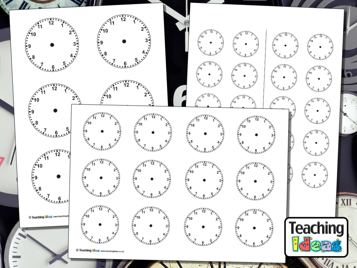 Blank Clock Template