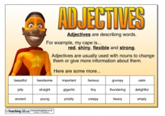 Adjective Poster