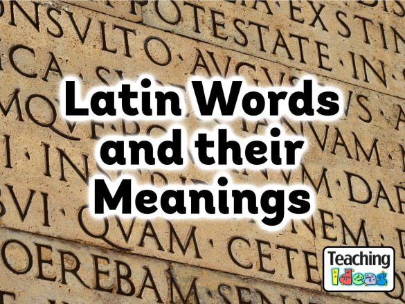 Latin Words and their Meanings