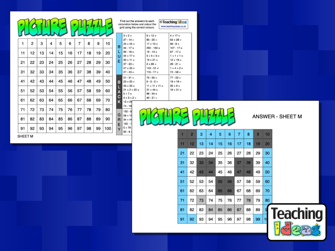 Picture Puzzles Addition and Subtraction