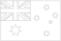 Australia Flag Template