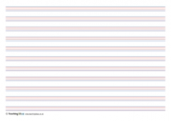 Handwriting Lines