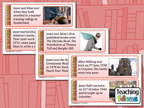 Janet and Allan Ahlberg Fact Cards