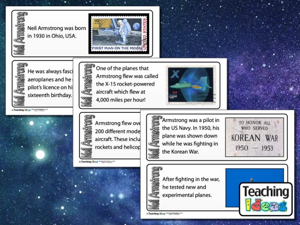 Neil Armstrong Fact Cards