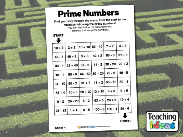 Prime Numbers Maze