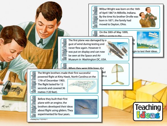 The Wright Brothers Fact Cards