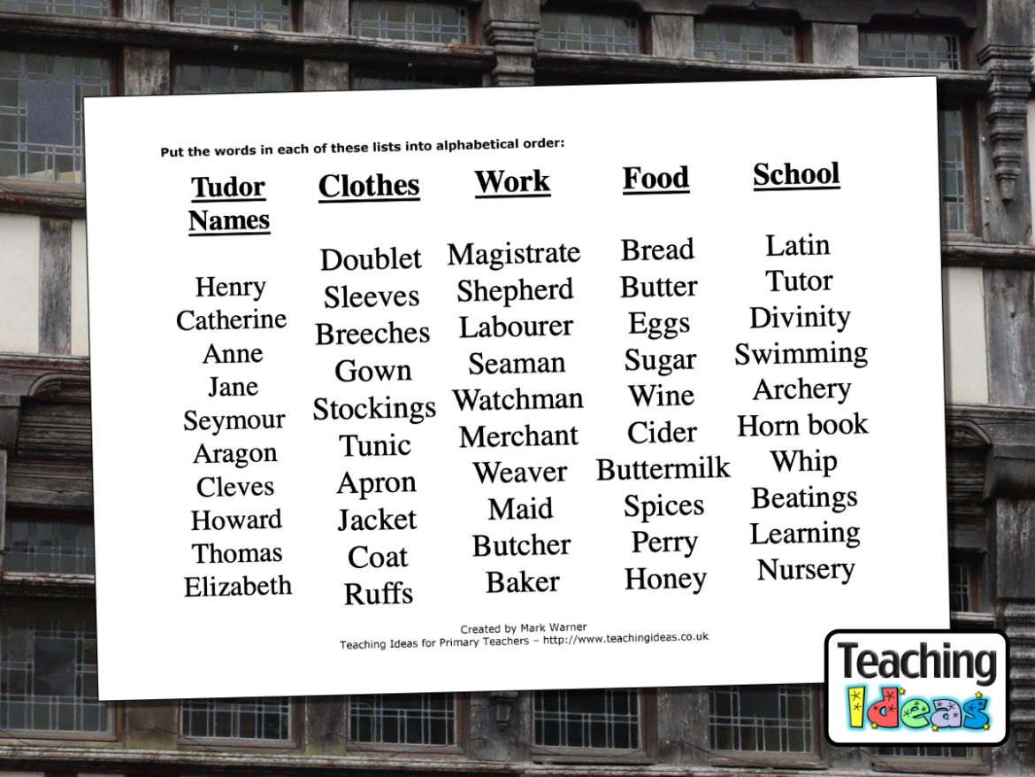 Book-BarbaraThrowsaWobbler Tudor Alphabetical Order Challenge