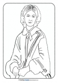 Florence Nightingale Colouring Page