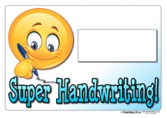 Super Handwriting Certificate