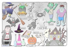 Spooky Word Mat