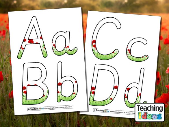 Poppy Display Letters