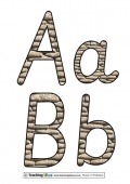 Trench / Sandbag Texture Display Letters