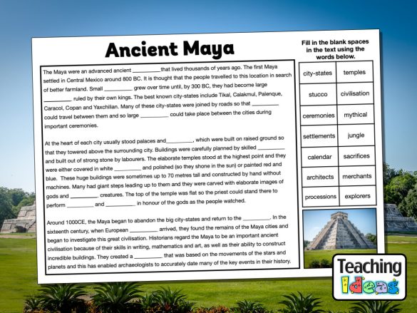 Ancient Maya Cloze Procedure