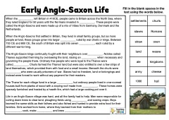 Anglo-Saxons Cloze Procedure