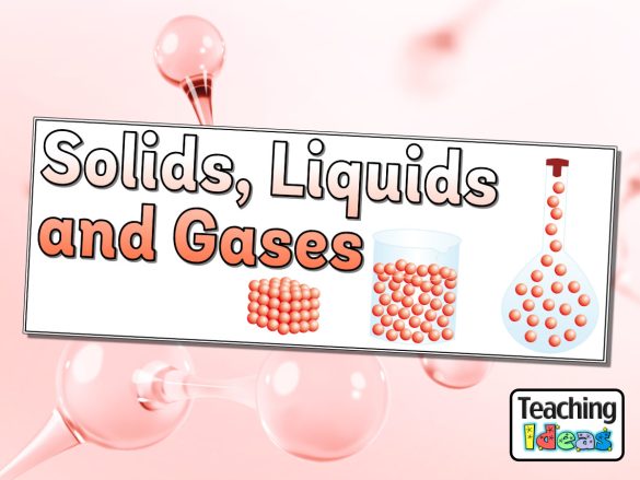 Solids, Liquids and Gases Banner