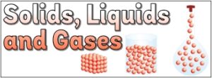 Solids, Liquids and Gases Banner