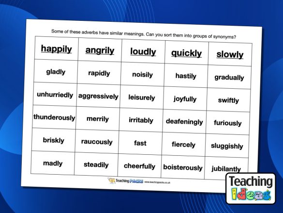 Adverb Synonym Matching