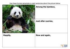 Fronted Adverbials Starters