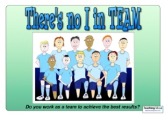 There's no I in TEAM Poster