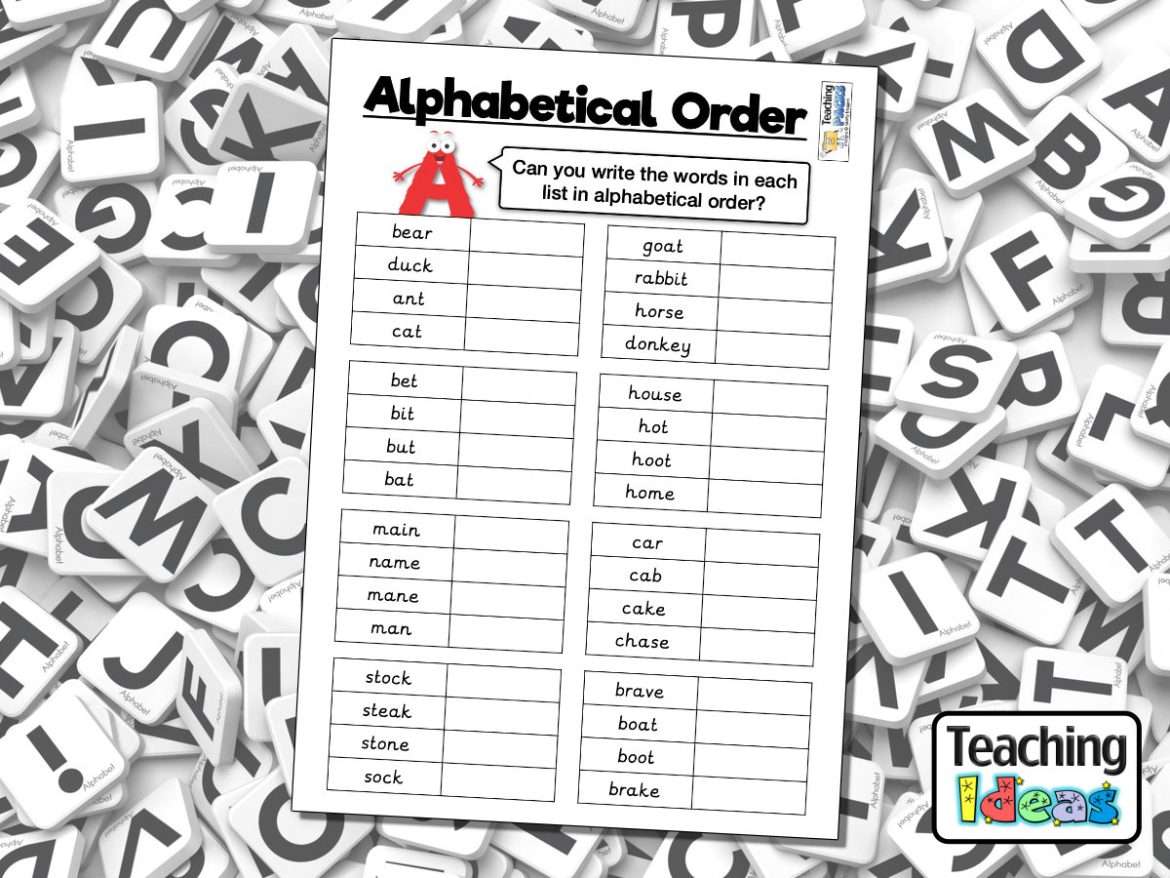 Alphabetical Order