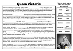 Queen Victoria Cloze Procedure