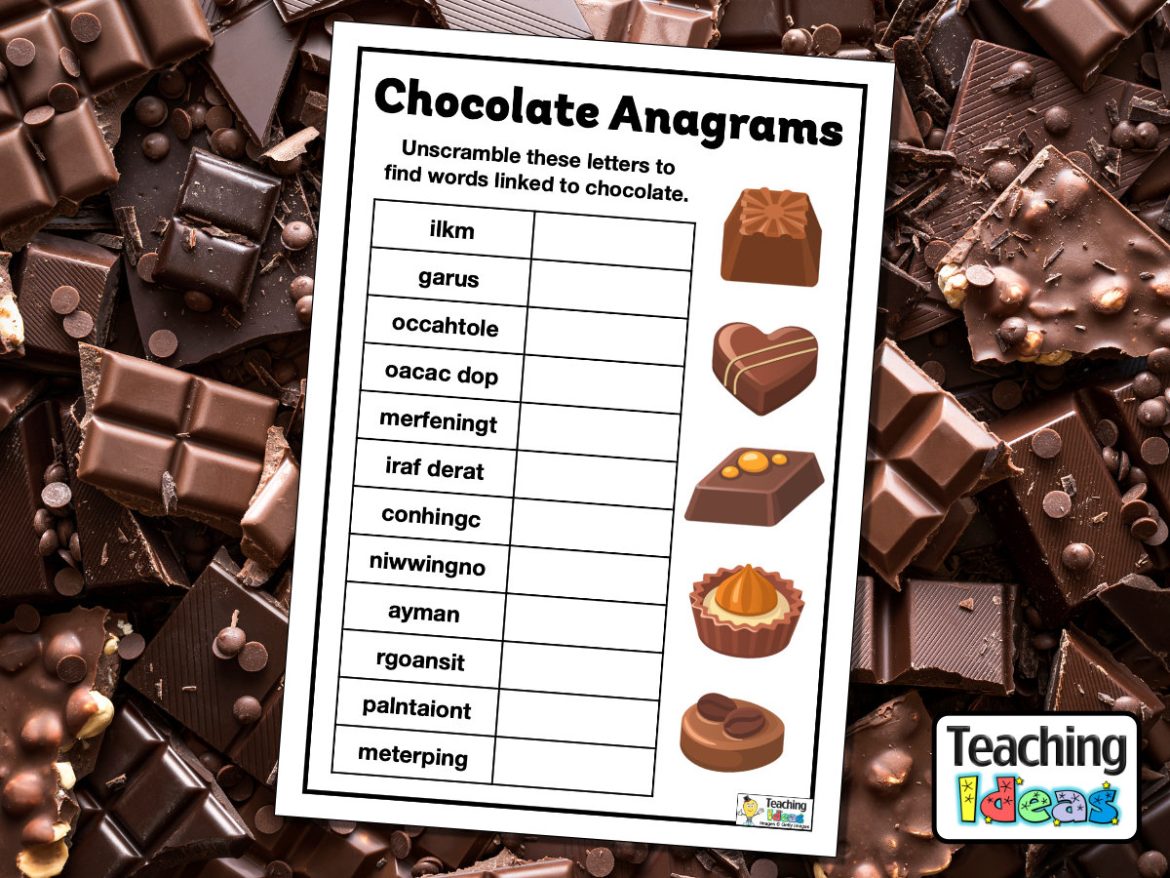 Resource-ChocolateAnagrams Chocolate Anagrams