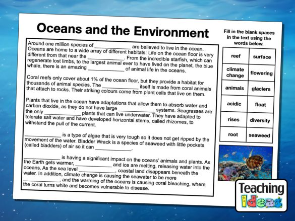 Oceans Cloze Procedure