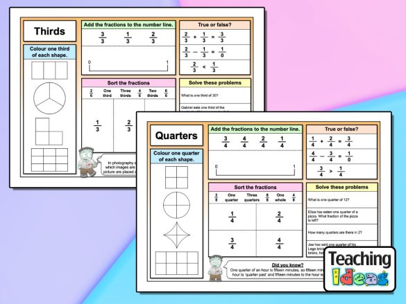 Fractions Activity Mats