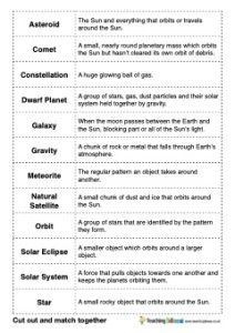 Space Glossary Match