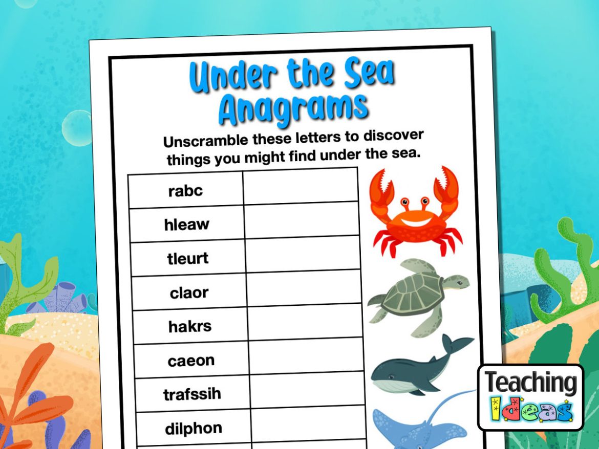 Under the Sea Anagrams