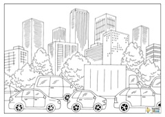 Vehicles Colouring Pages