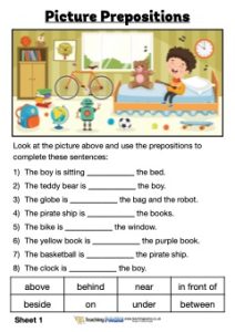 Picture Prepositions