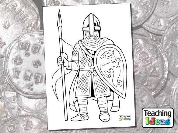 Anglo-Saxons Colouring Pages