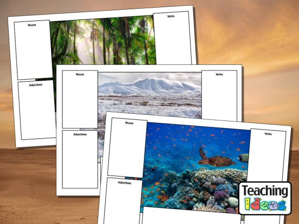 Habitats Picture Word Banks