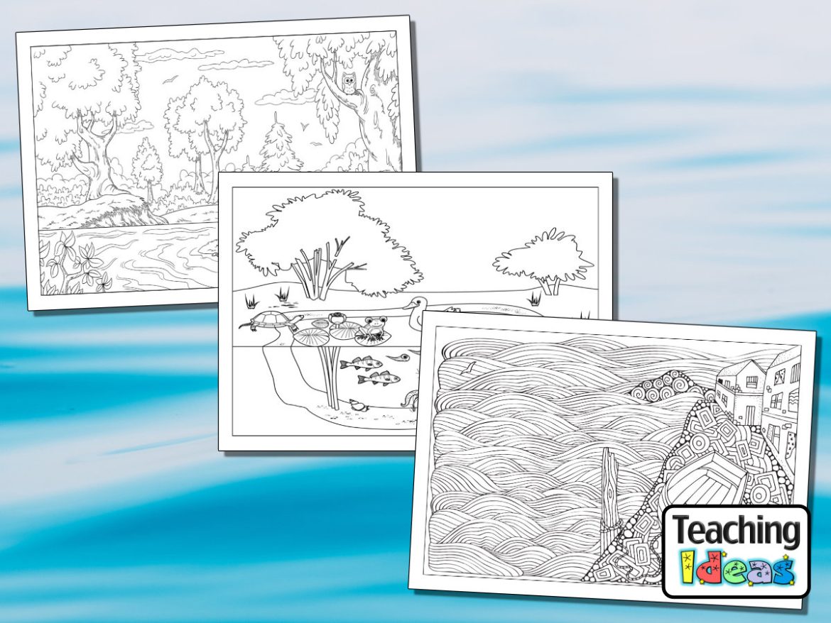 Water Colouring Pages