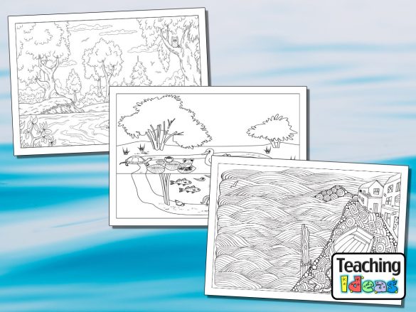 Water Colouring Pages